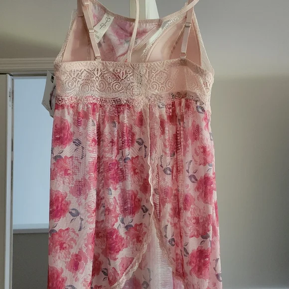 JESSICA SIMPSON BRAND NEW BABYDOLL AND THONG SET SIZE M - Picture 11 of 13